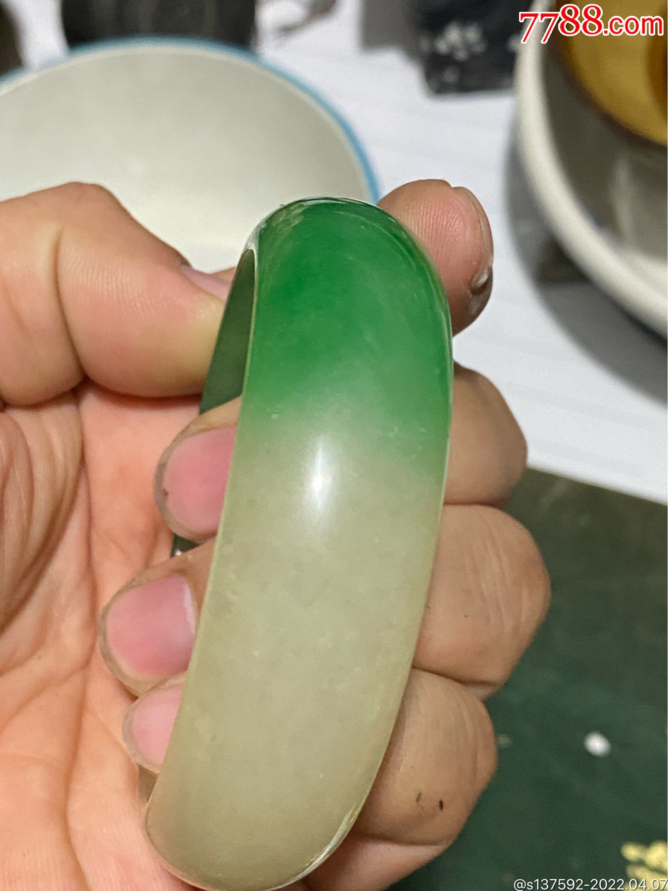 马来玉手镯-价格:500元-se86386255-马来玉-零售-7788徽章收藏