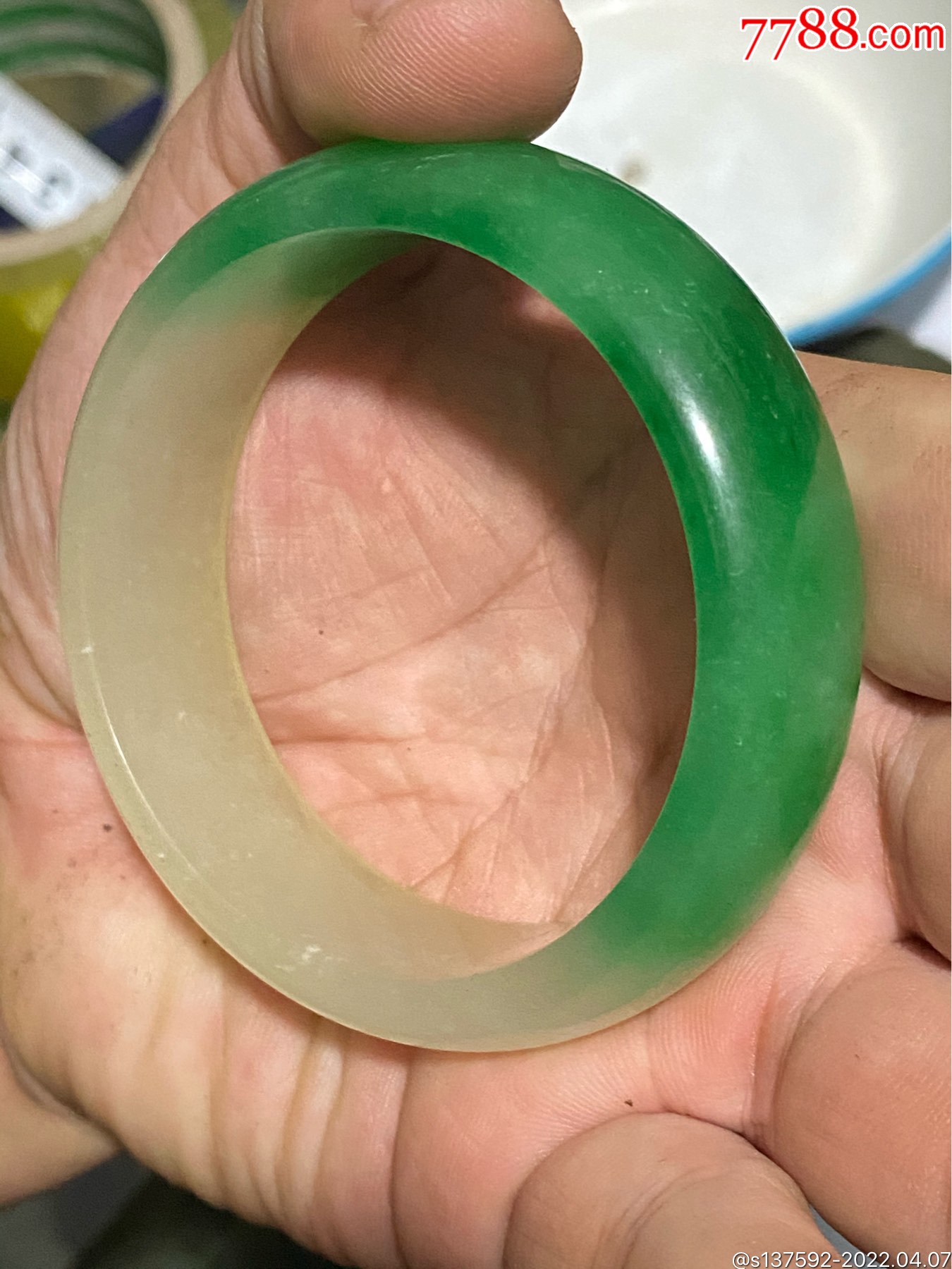 马来玉手镯-价格:500元-se86386255-马来玉-零售-7788徽章收藏