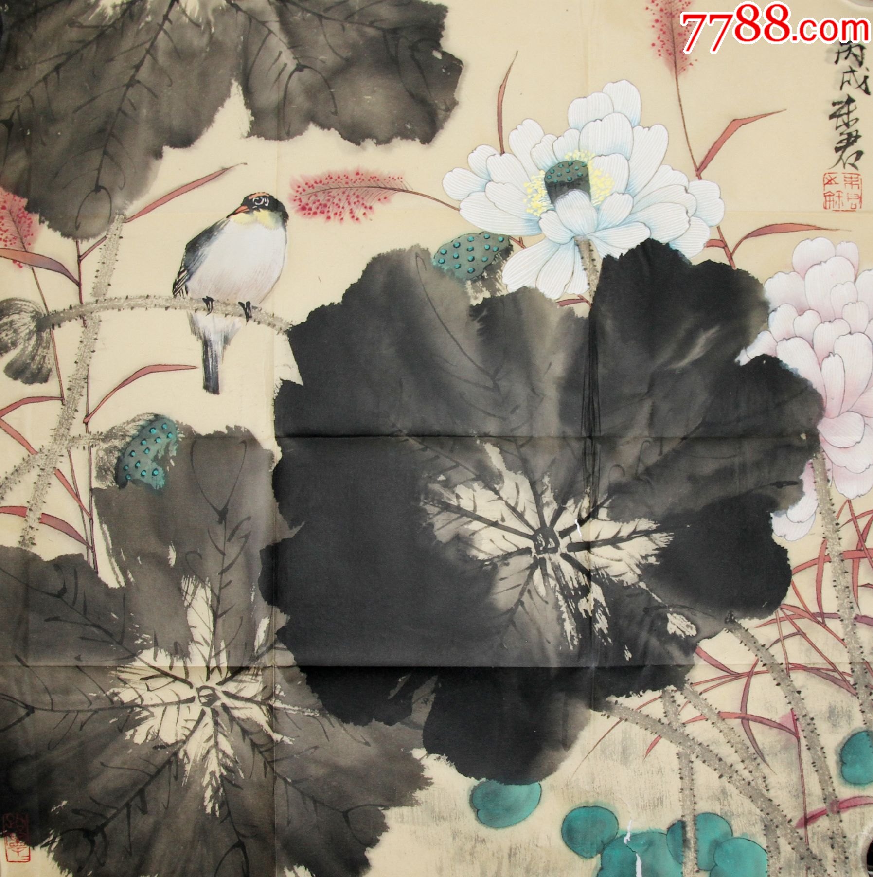 彭卫军水墨荷花