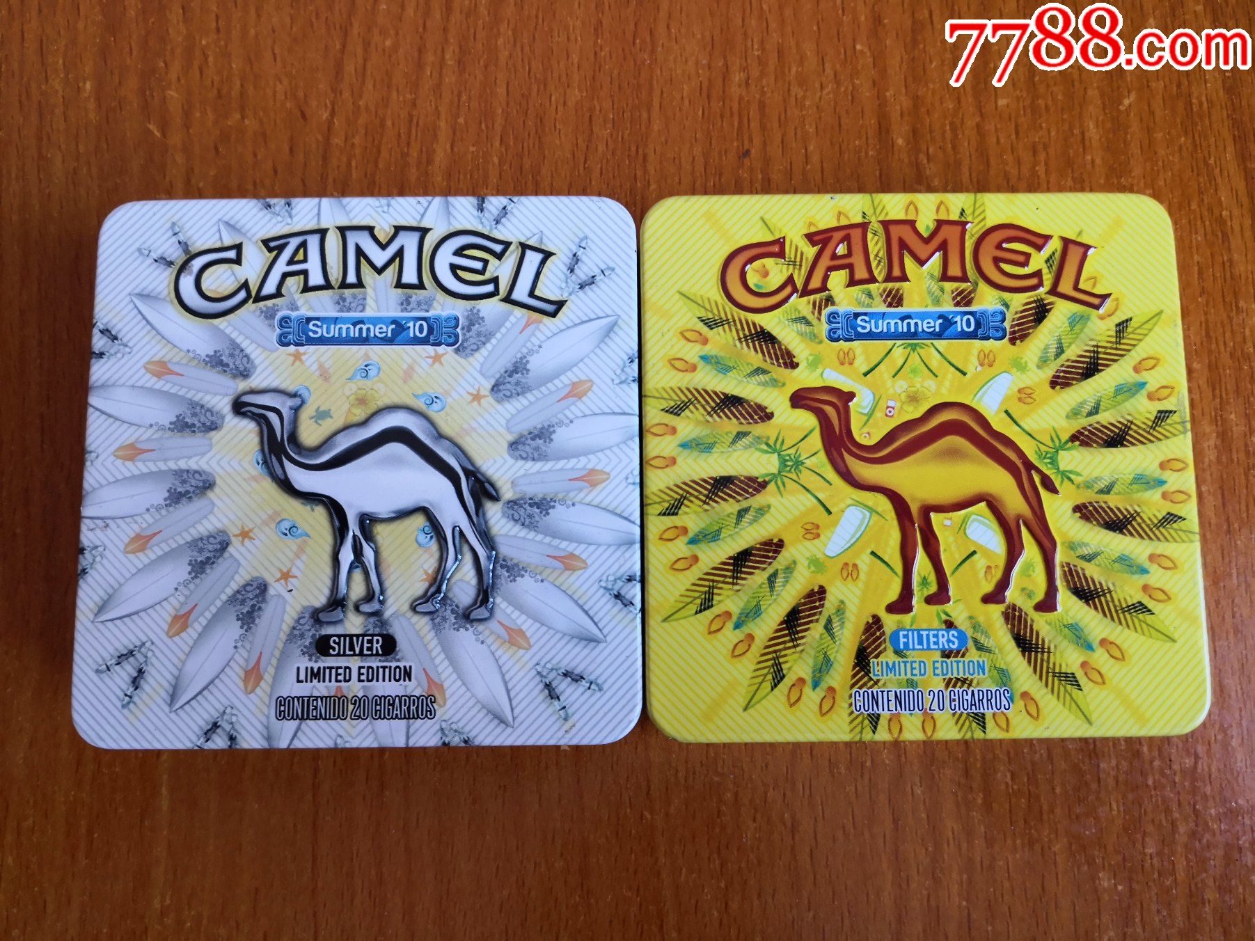 墨西哥空盒camel骆驼限量版铁盒一对
