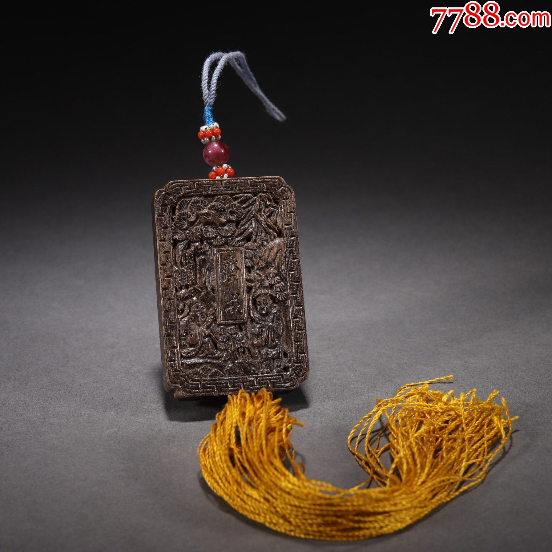 清沉香人物故事斋戒牌