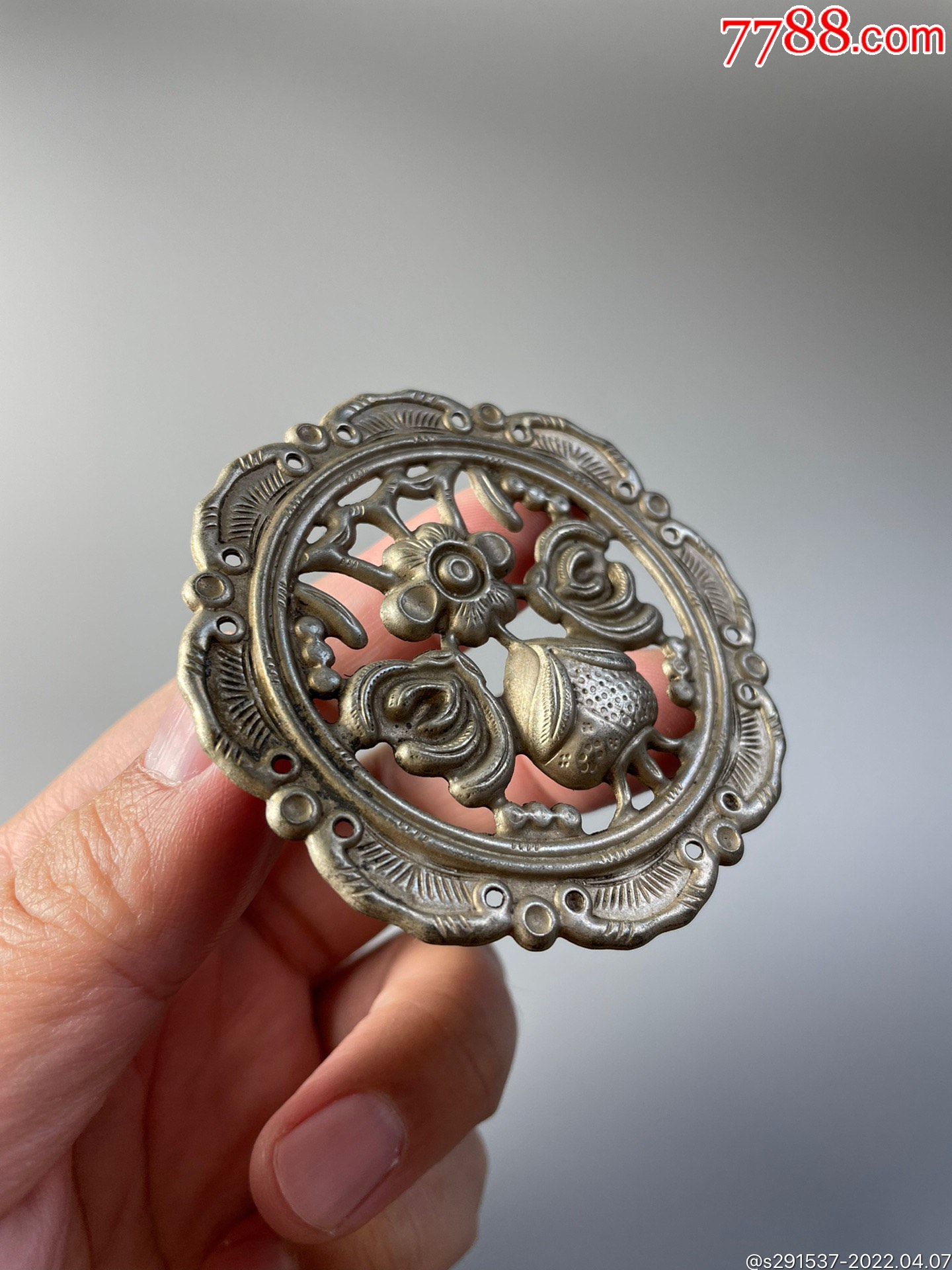 民国清供图银帽花