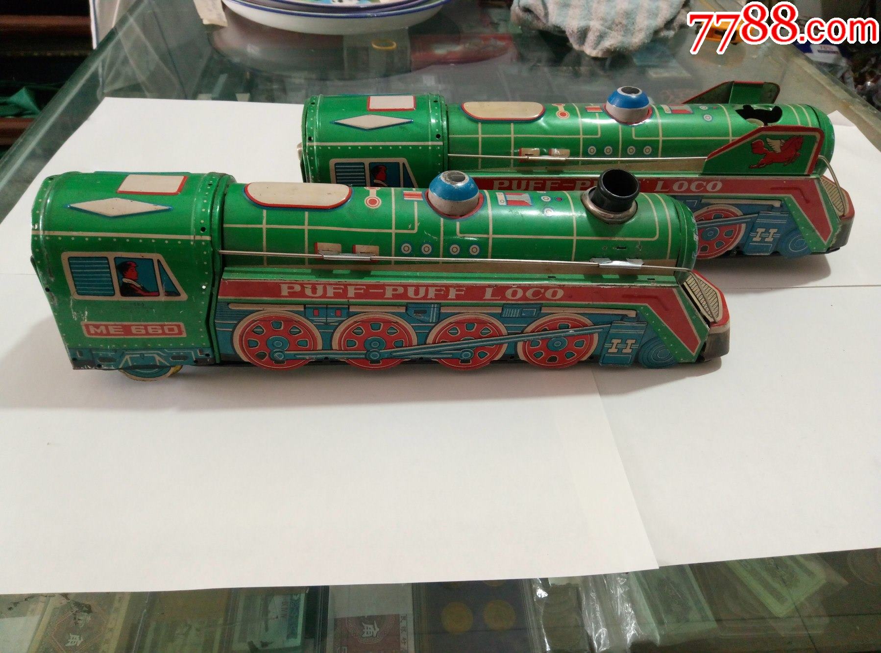 60元个低售文革铁皮火车玩具2个120元