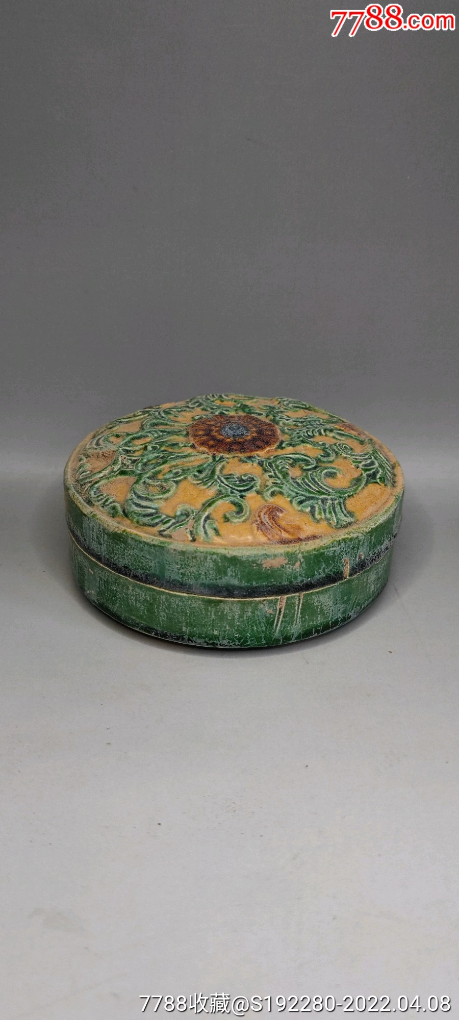 三彩琉璃印泥盒工艺品山西本地特产直径108cm高45cm