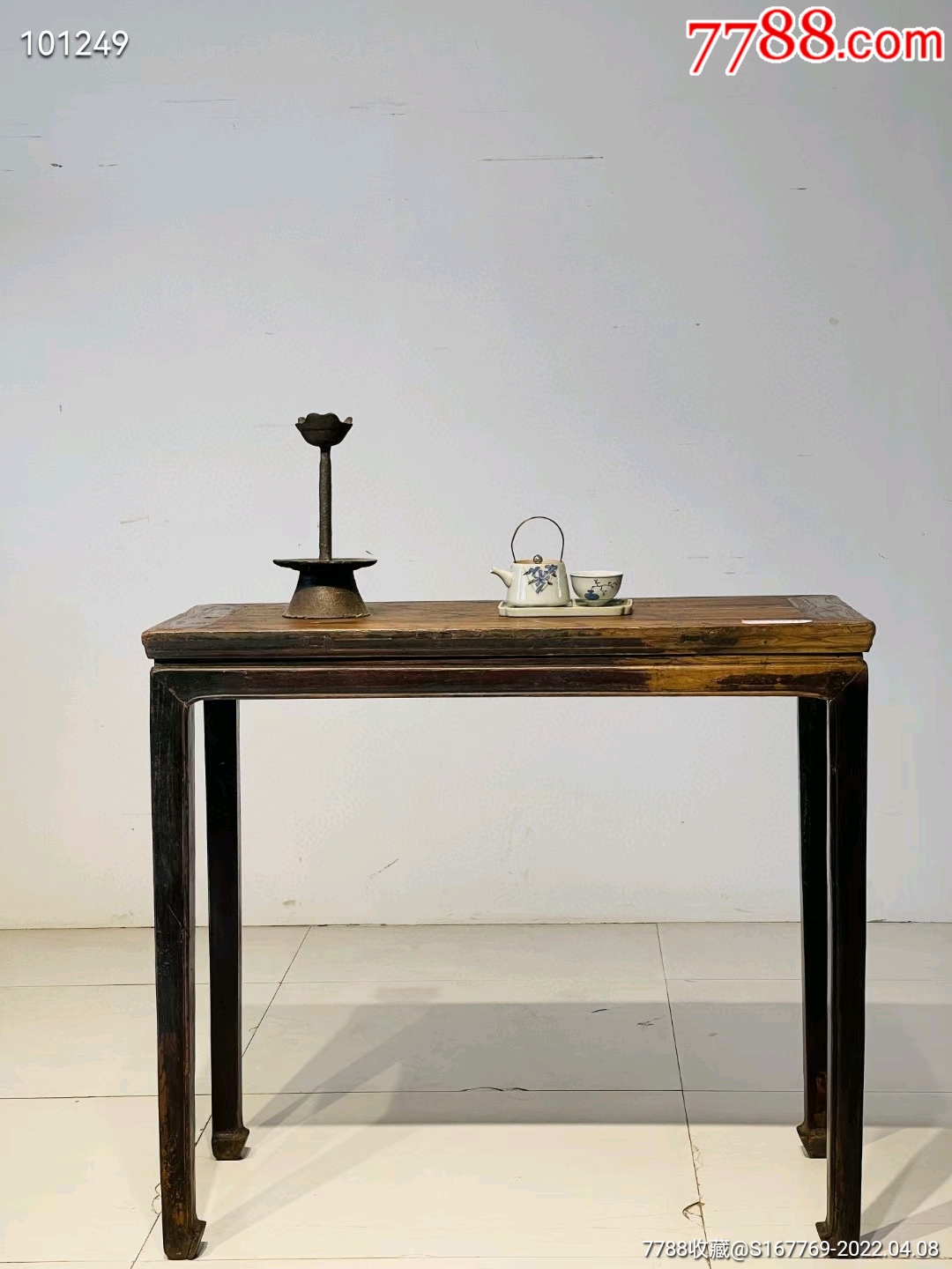 清代榆木半桌茶桌书桌玄关桌