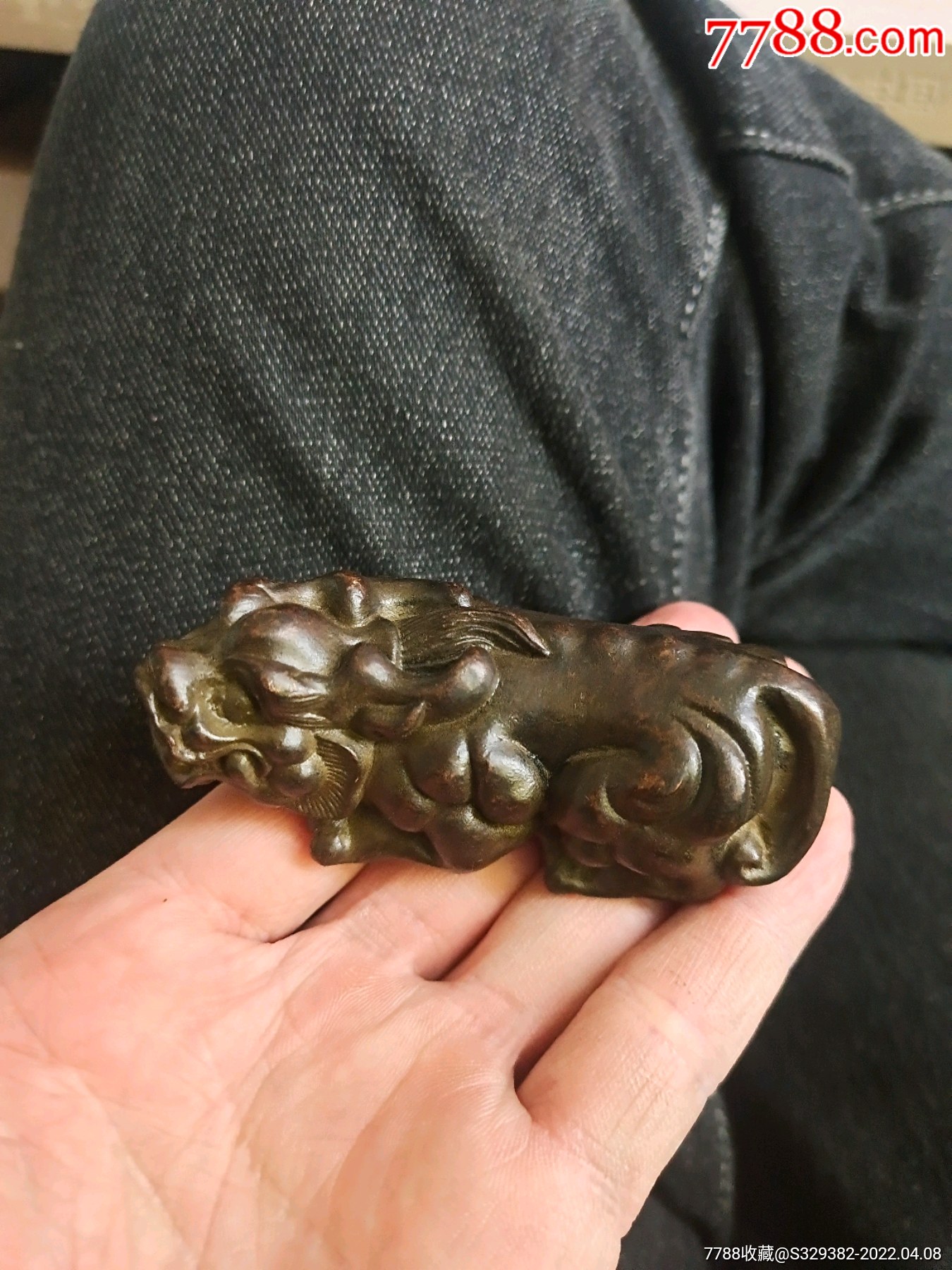 红铜貔貅镇纸一个