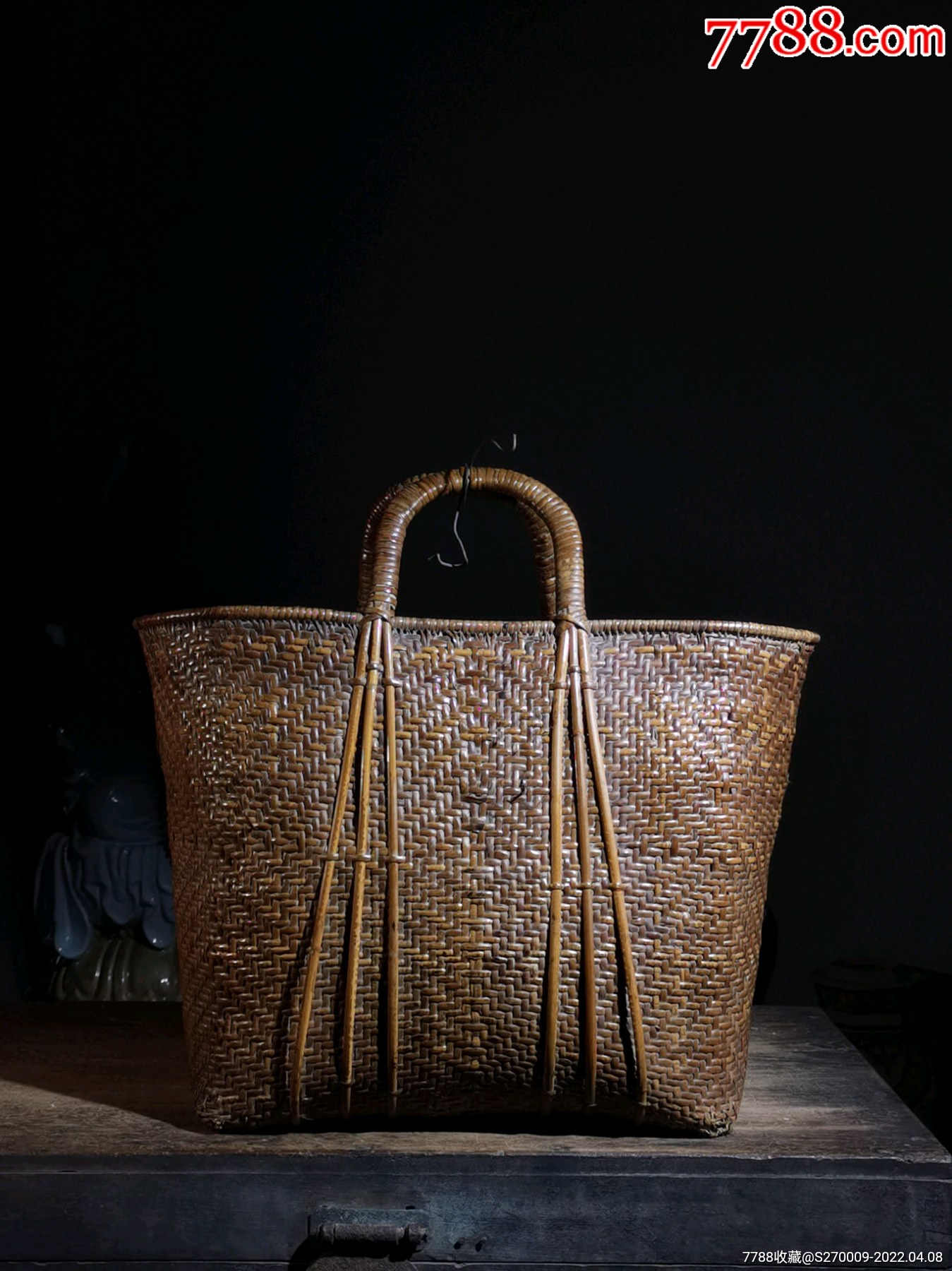 藤编手提袋储物袋_植物编织工艺品_乡下雅藏【7788收藏__收藏热线】