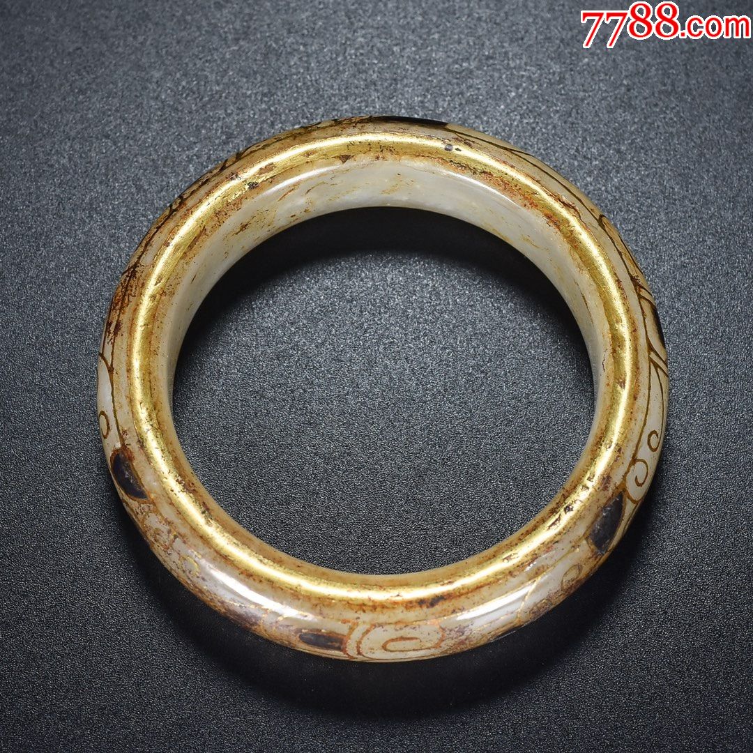 和田玉错金手镯a91s55f