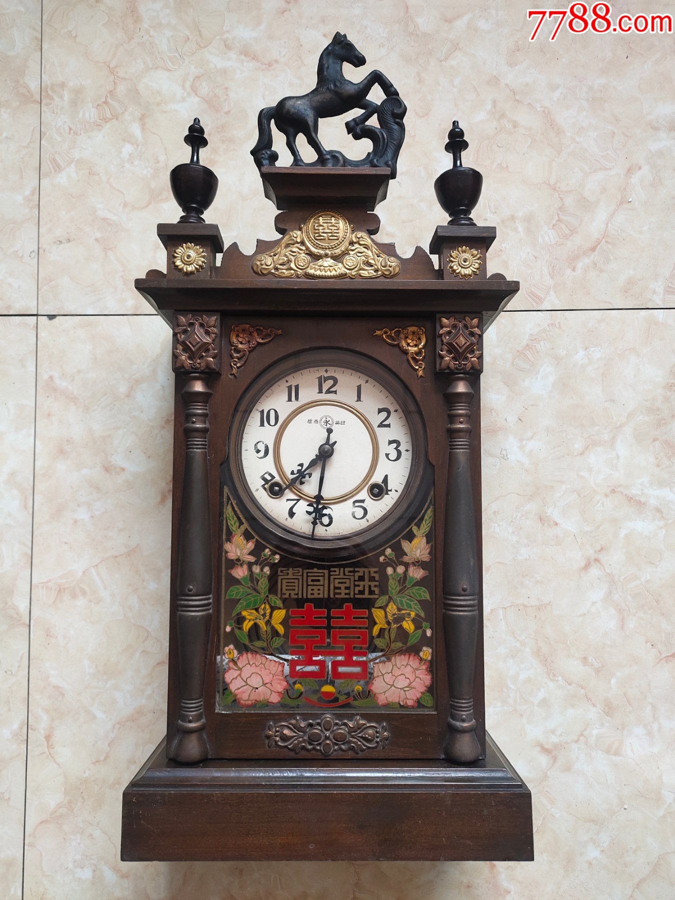 烟台永字牌座钟-价格:420元-se86433071-座钟/落地钟-零售-7788收藏