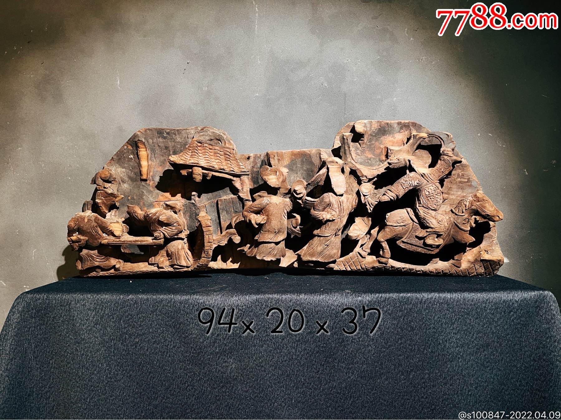 人物高浮雕摆件_木雕摆件_第1张_7788砚台收藏