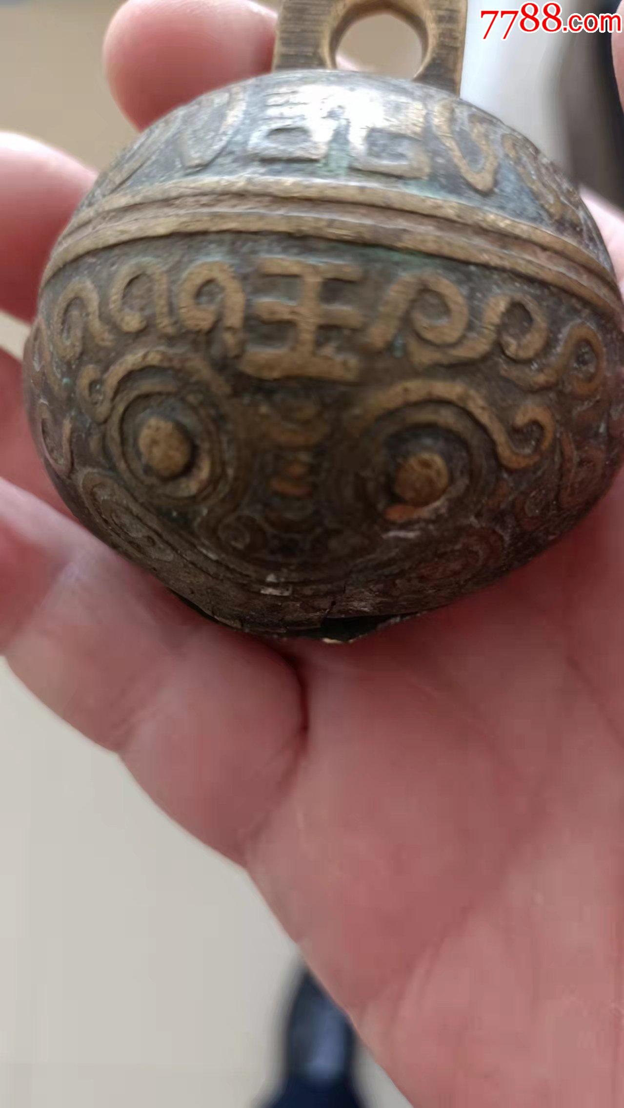 清代民国曹记大号虎头铜铃