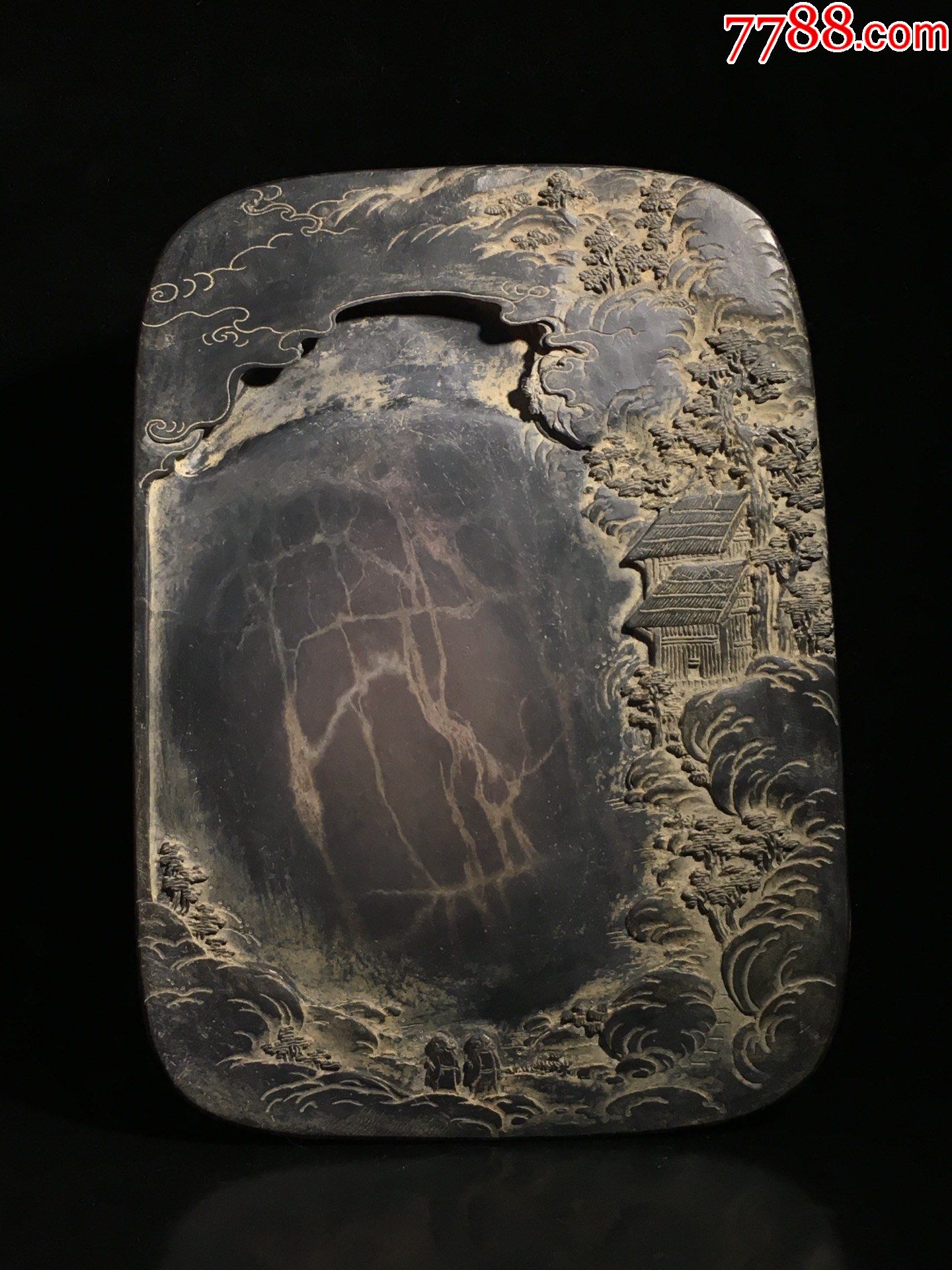 湖光山色,-其他砚台-7788宣纸