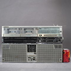 怀旧古董老物件sharp夏普gf555收录机双卡带磁带收音录音一体机