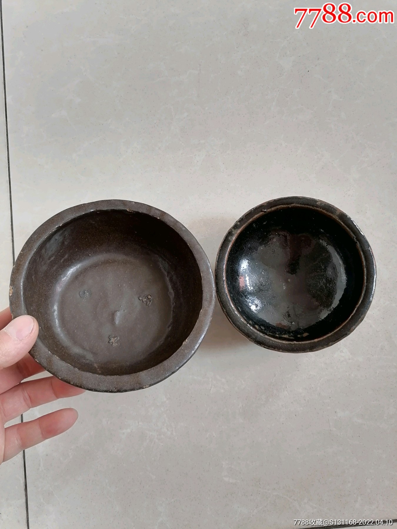 黑釉瓷钵