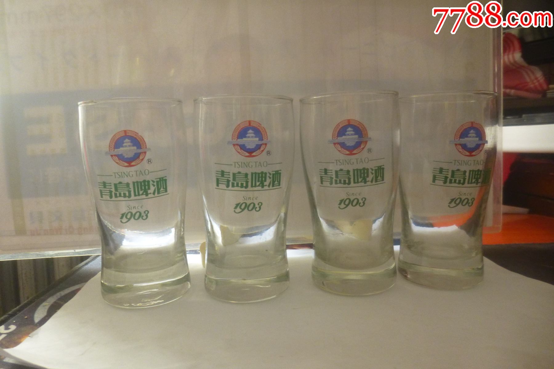 青岛啤酒玻璃酒杯看仔细了再拍