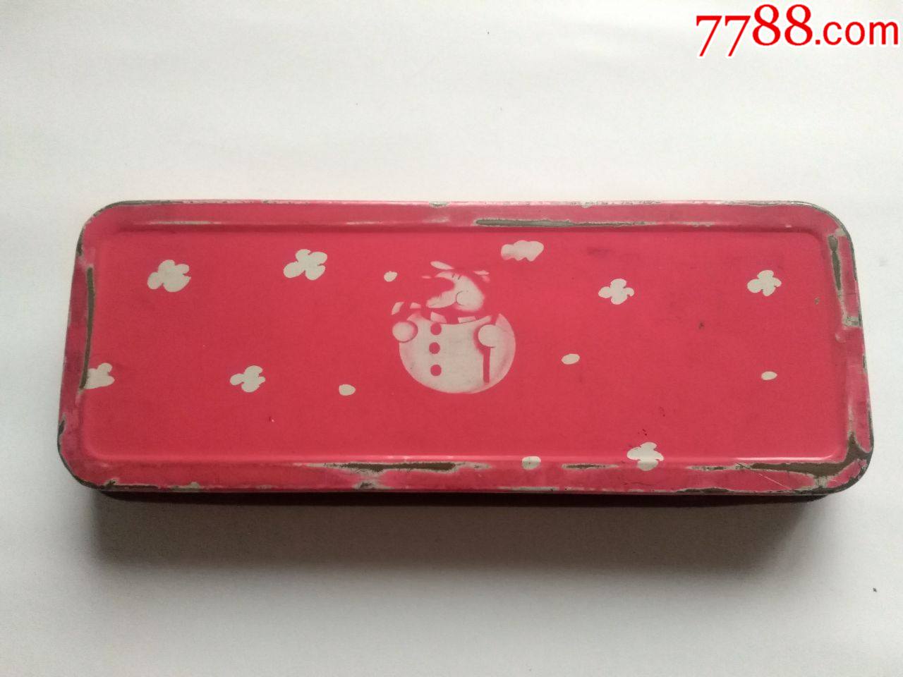 八十年代港台郭富城铁皮文具盒内还有一层另有十二生肖图案少见漂亮