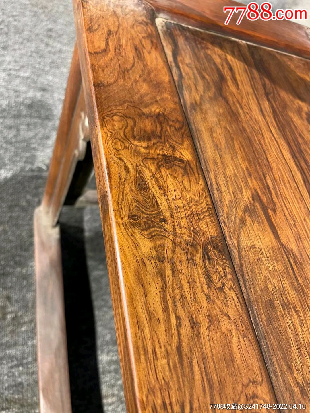 明清老家具清代海南黄花梨官帽椅三件套古董传世木器古典老物件