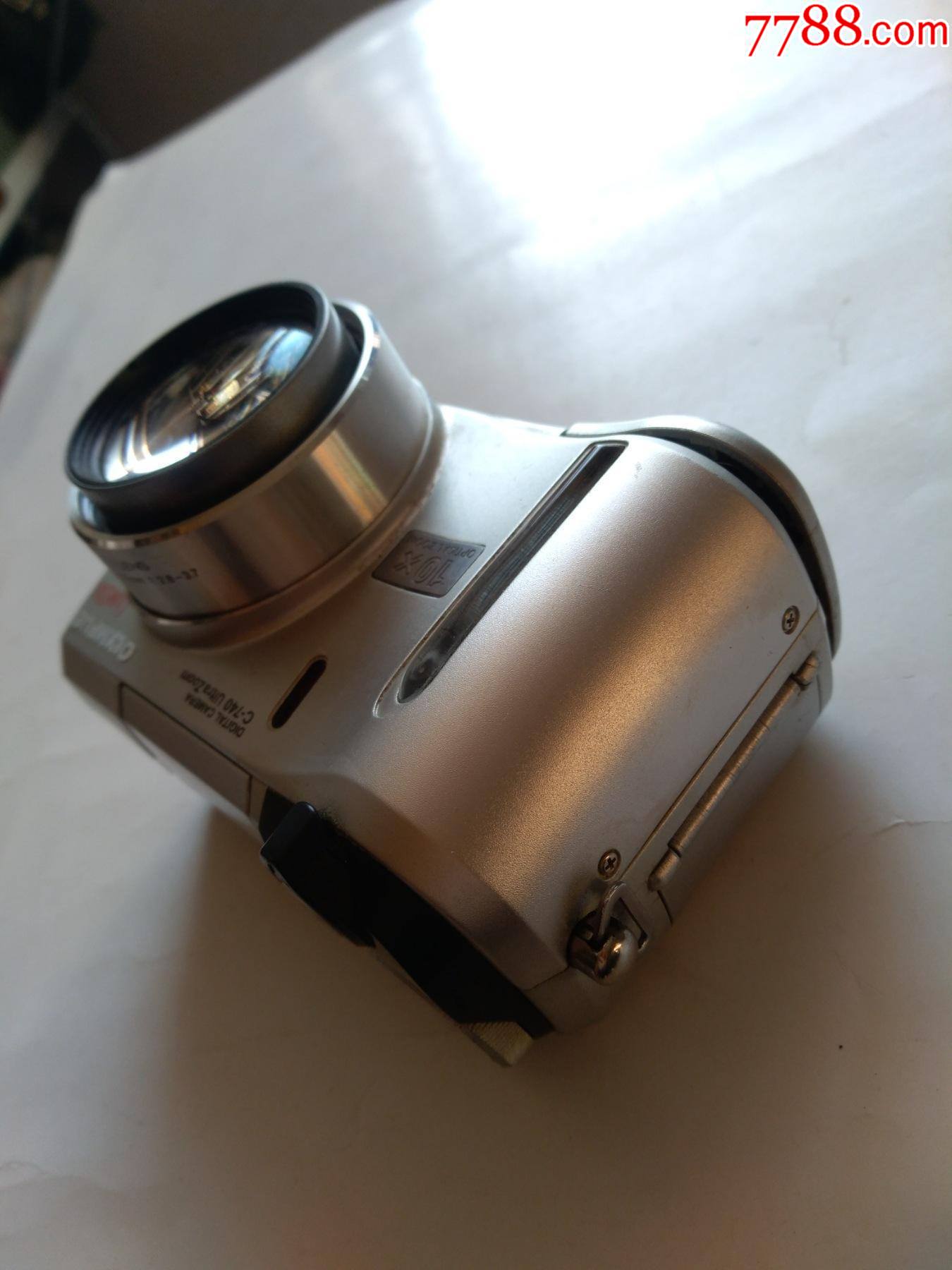 经典奥林巴斯c740早期电子取景大镜头数码机带内存卡少见点图可放大