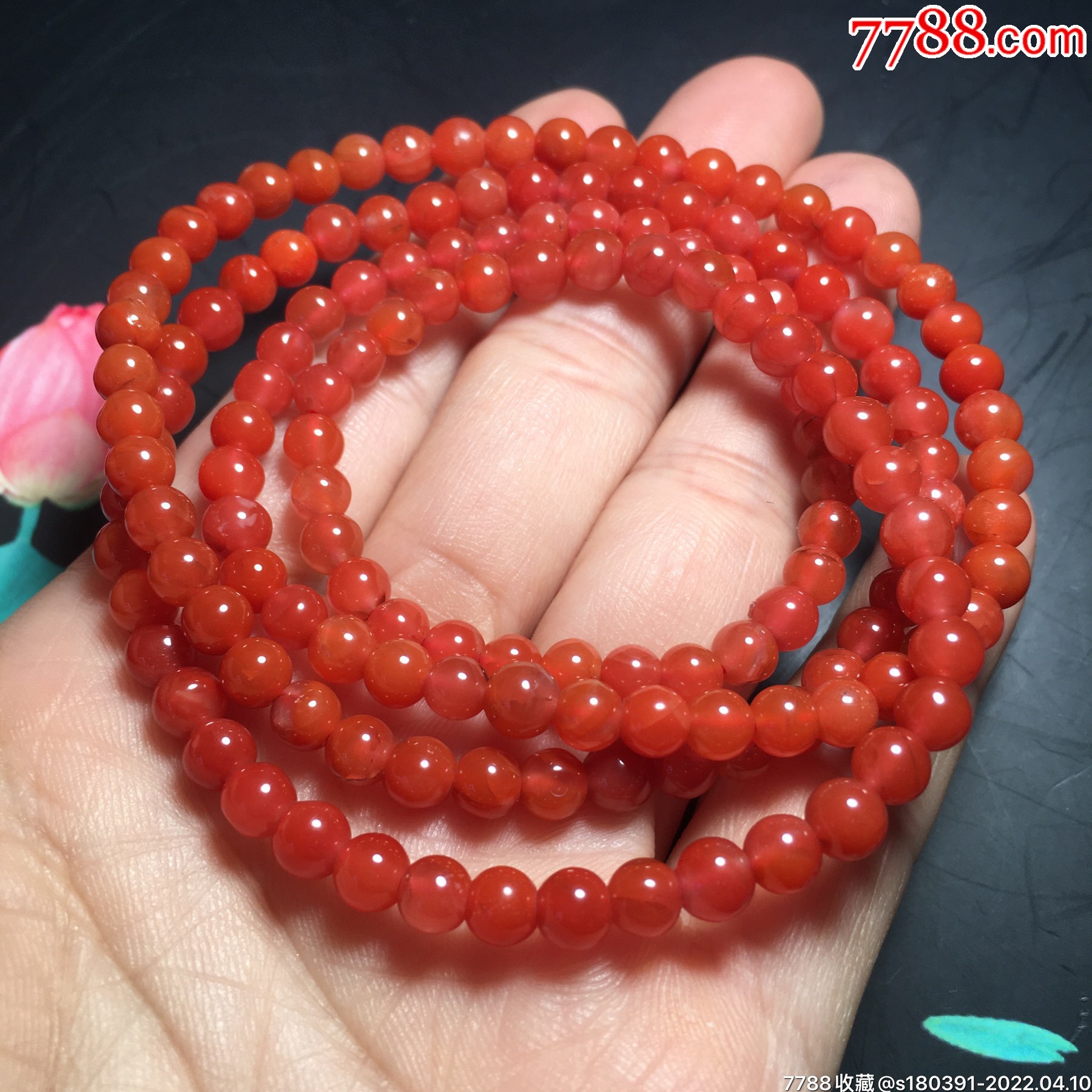 南红多圈手串-价格:95元-se86457559-玛瑙-零售-7788收藏__收藏热线