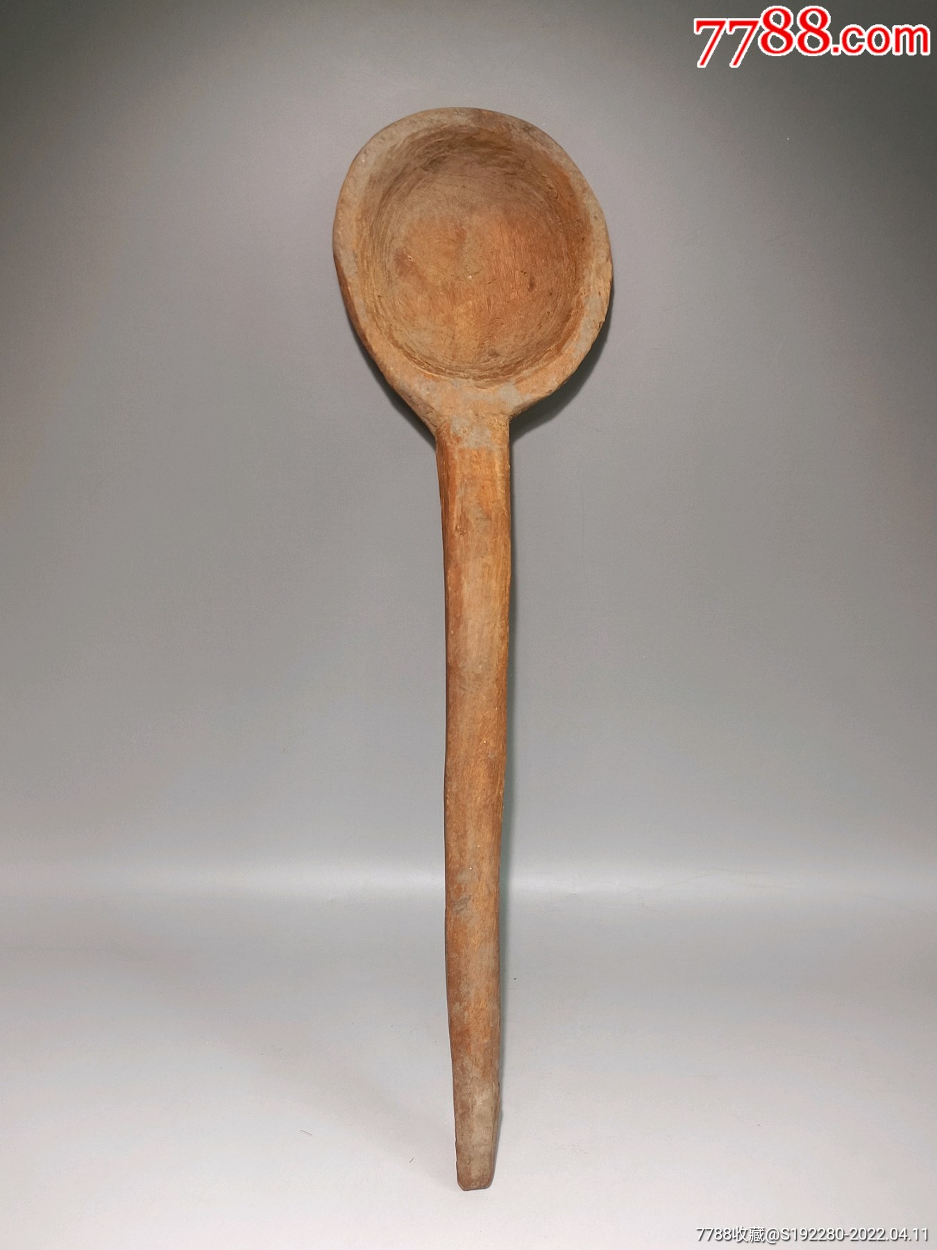 清代木勺子木制工具老物件老木雕长335cm宽9cm