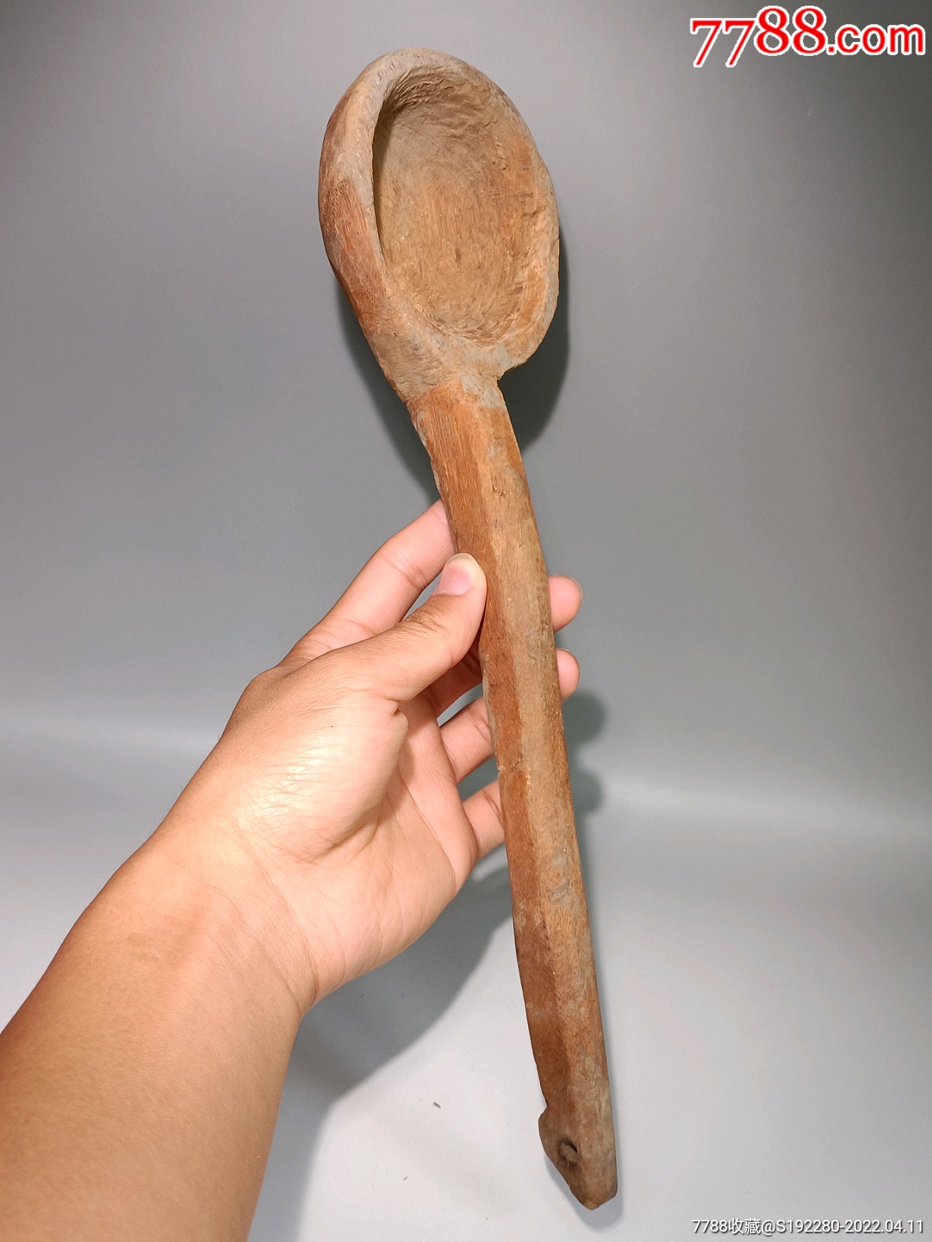 清代木勺子木制工具老物件老木雕长335cm宽9cm