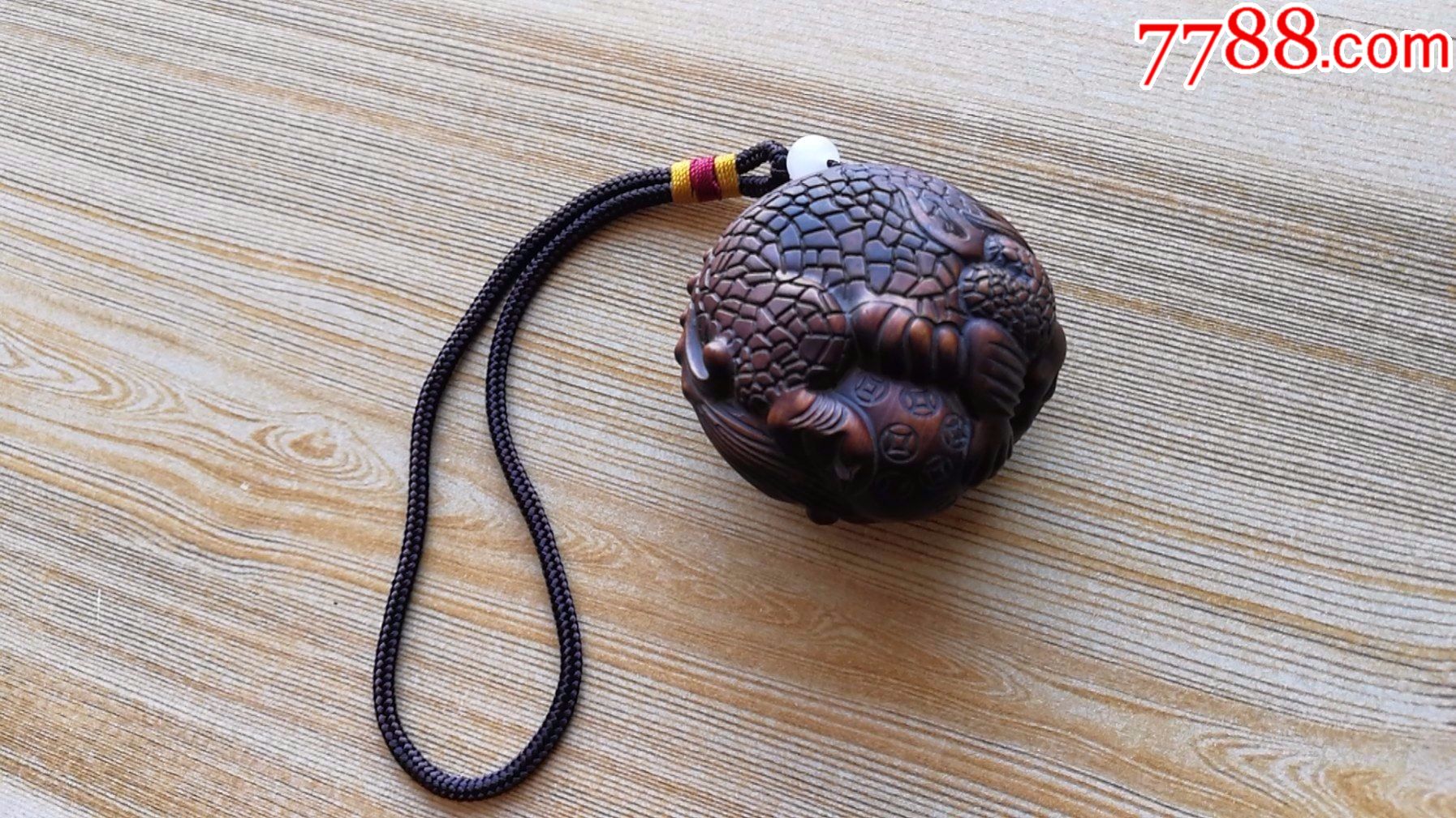 红酸枝貔貅手把件