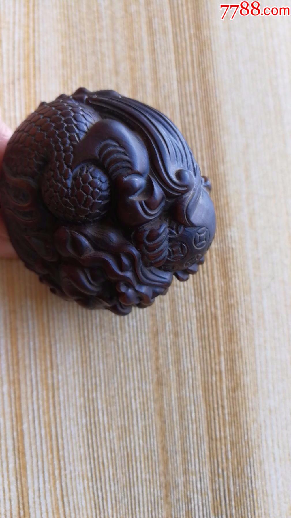 红酸枝貔貅手把件