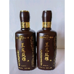 《汾酒—兰花风雅》酒瓶一对