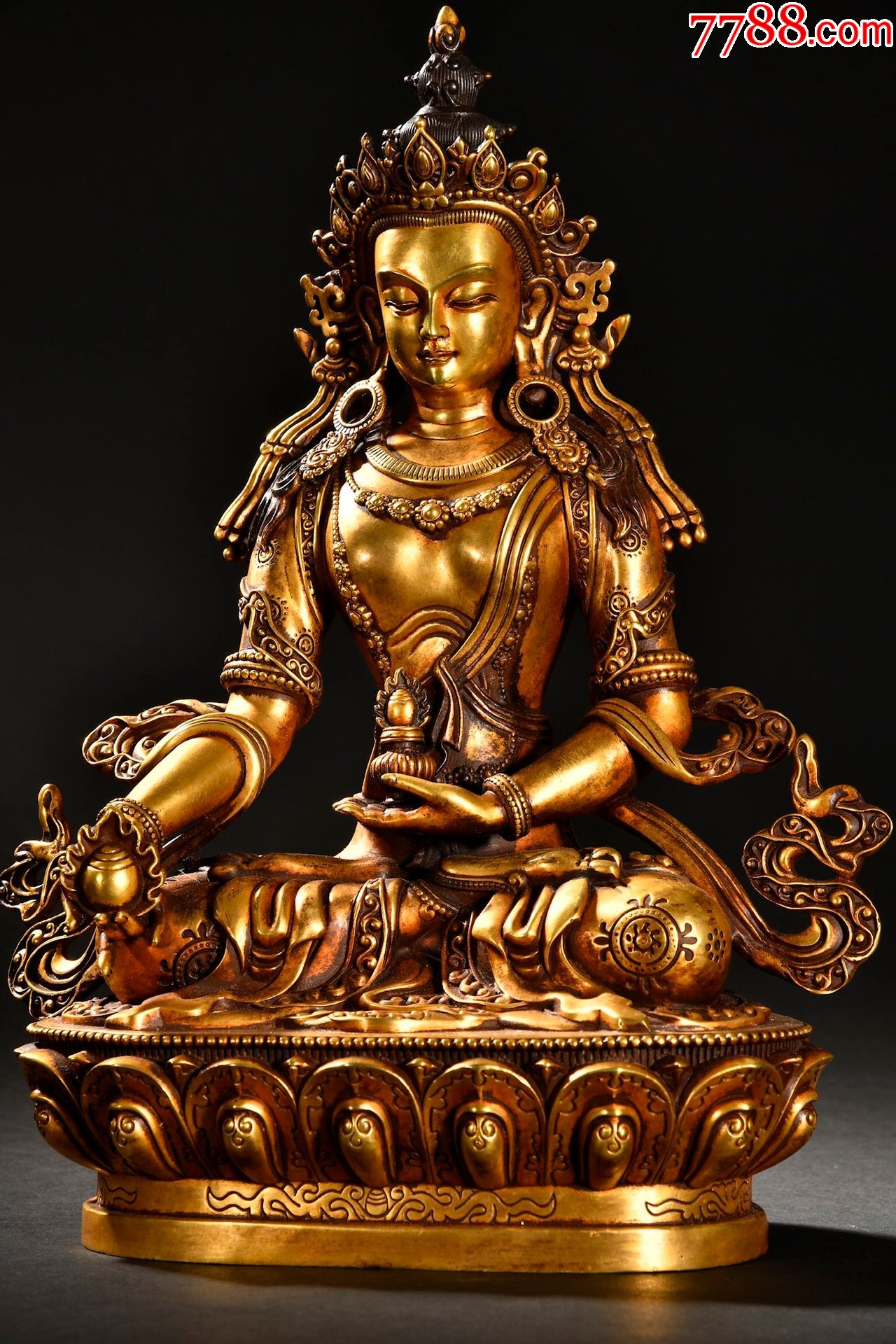 清代铜鎏金度母造像_佛像/造像_第6张_7788画册网