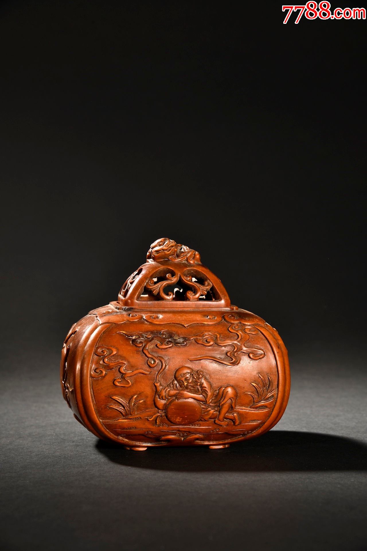 黄杨木罗汉图香薰摆件_价格7000元_第1张_7788商城__七七八八商品交易