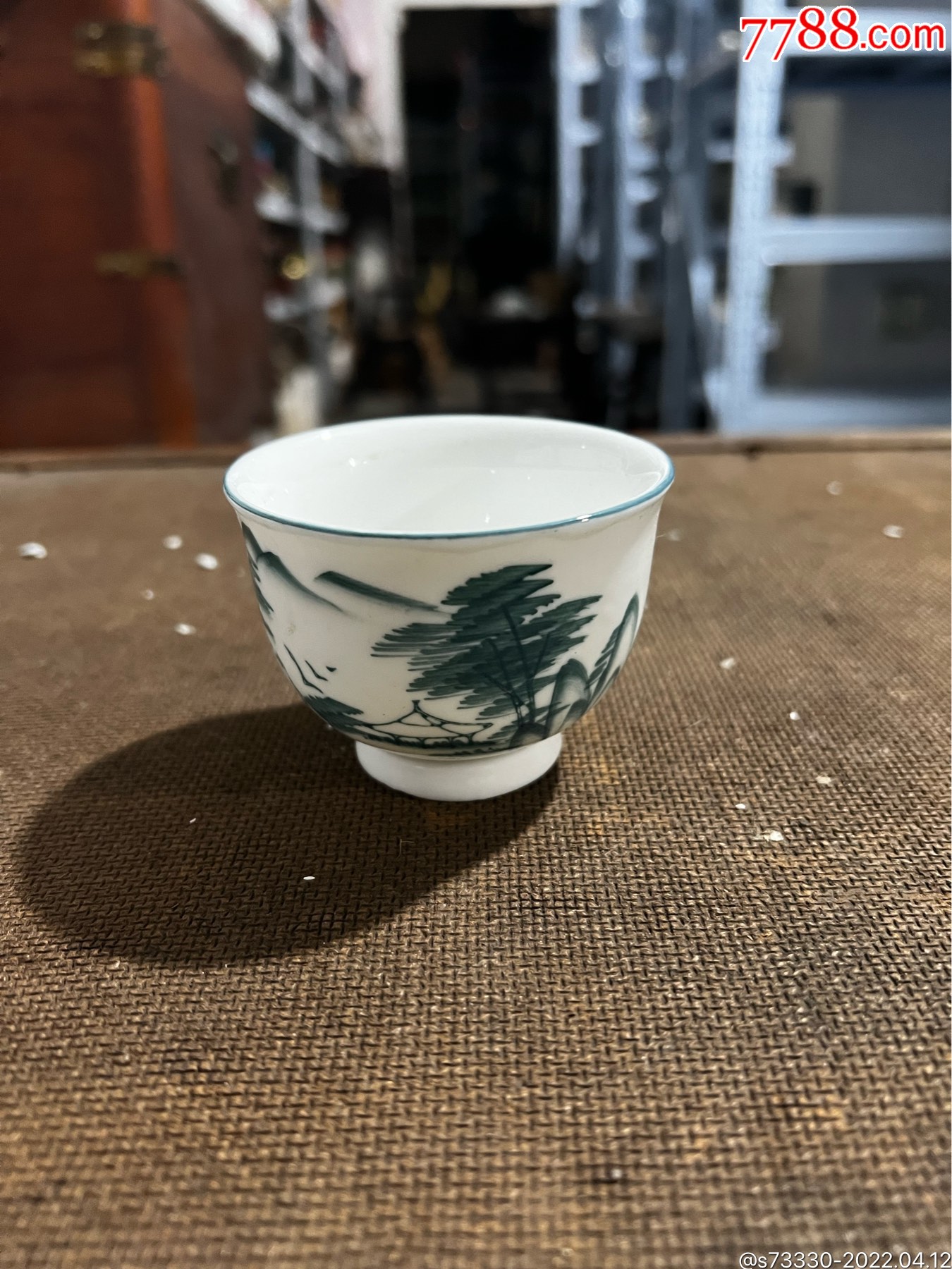 现代功夫茶杯子一只1_彩绘瓷/彩瓷_第1张_7788集卡网