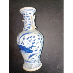 元青花玉壺春小花瓶_永和堂雜項(xiàng)