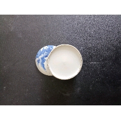 青花山水胭脂盒/蓋缸_永和堂雜項(xiàng)