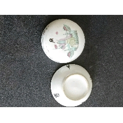 三娘子人物蓋盒/胭脂盒_永和堂雜項
