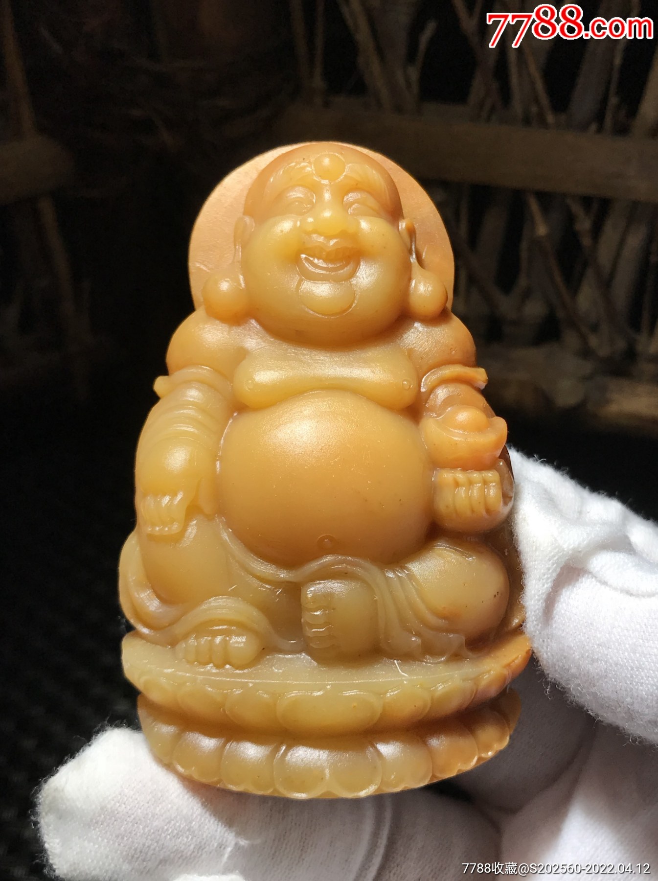 黄龙玉糖心籽料弥勒佛30198