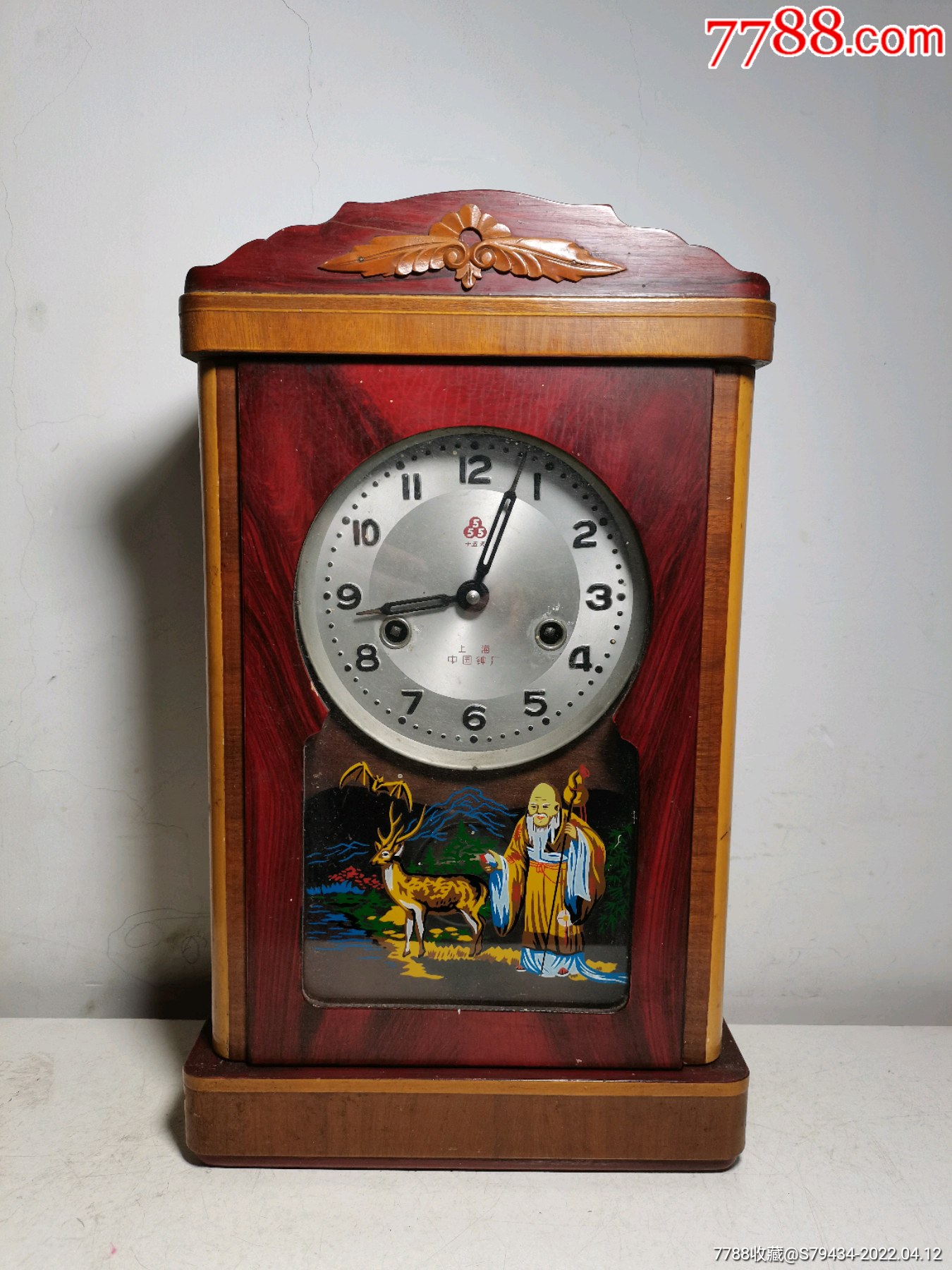 三五座钟寿星和鹿图案稀少具体看简介