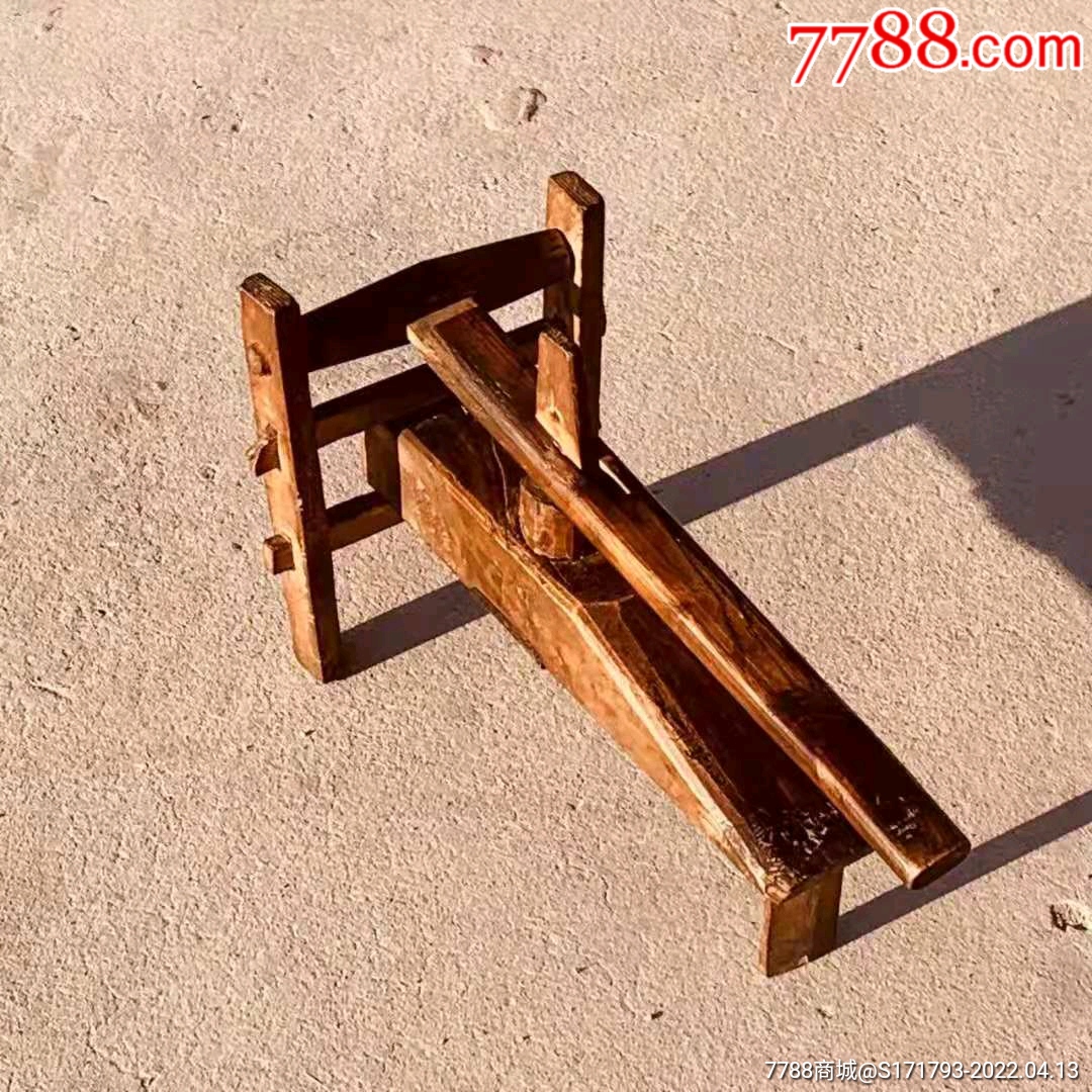 清代榆木饸饹机面条机_其他木制用品_图片收藏_回收价格_7788手表收藏