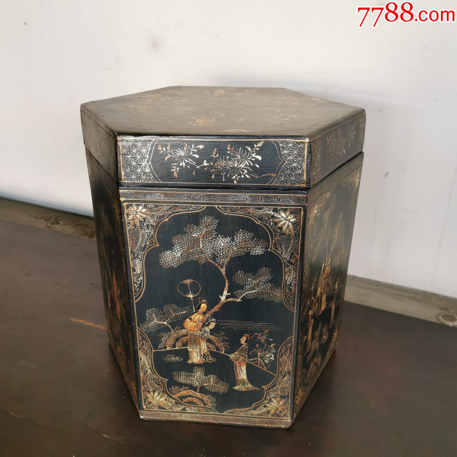 六角形漆器帽盒_价格3800元_第1张_7788收藏__收藏热线