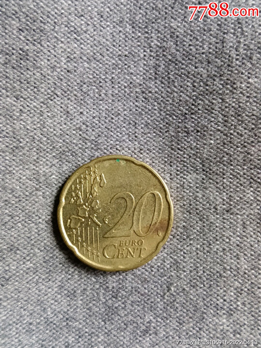 20分欧元硬币图案图片