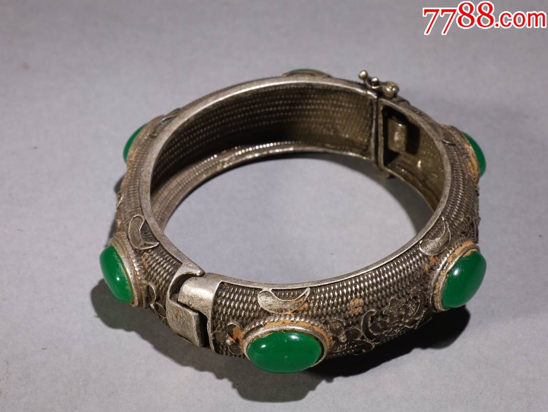 银嵌宝蝠纹手镯-价格:2000元-se86509750-手链/手镯-零售-7788铜器