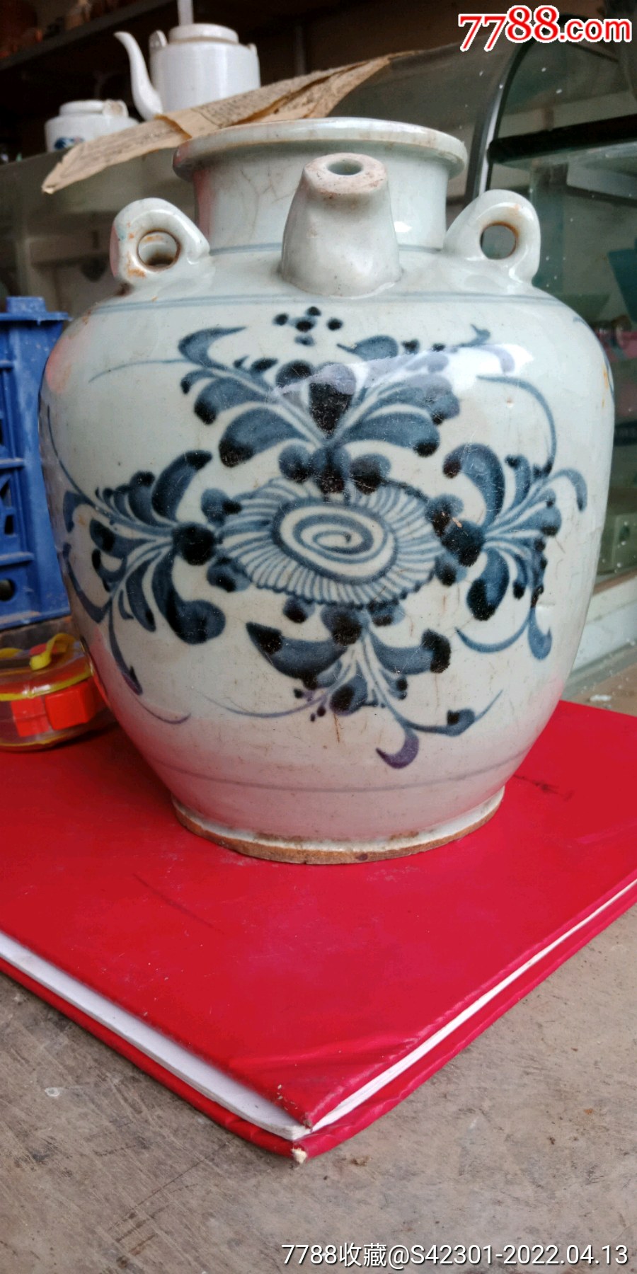 明代青花八宝罐_青花瓷_图片欣赏_收藏价值_7788画册网