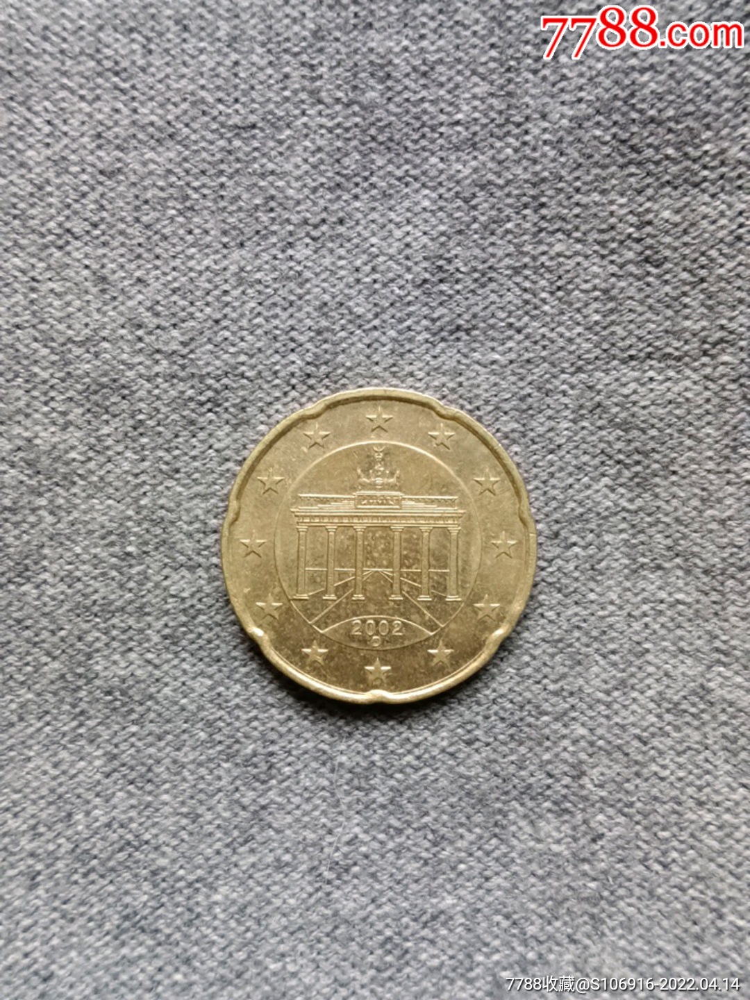 欧元20分硬币图片背面图片