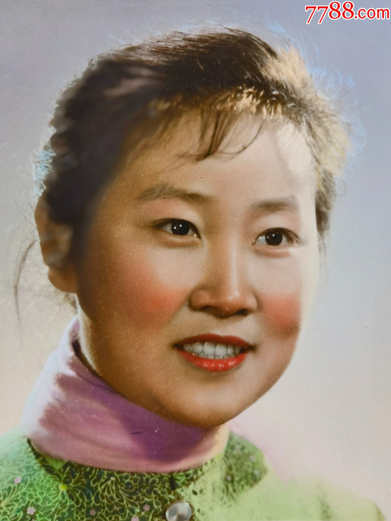 70年代末手工上彩个人艺术照片9_老照片_第3张_7788奇石收藏