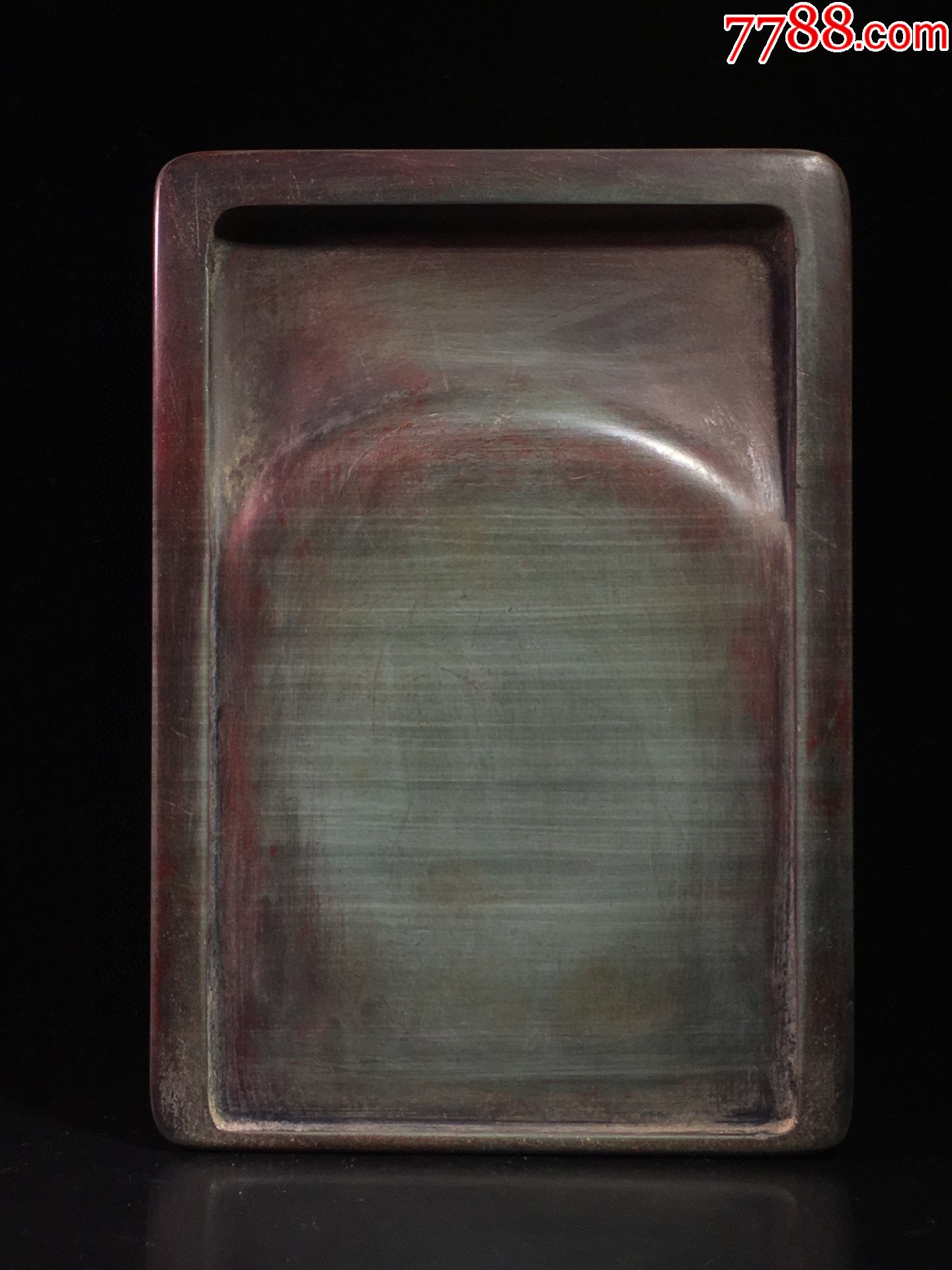 旧藏松花石砚灵猴献寿_价格3500元_第1张_7788收藏__收藏热线