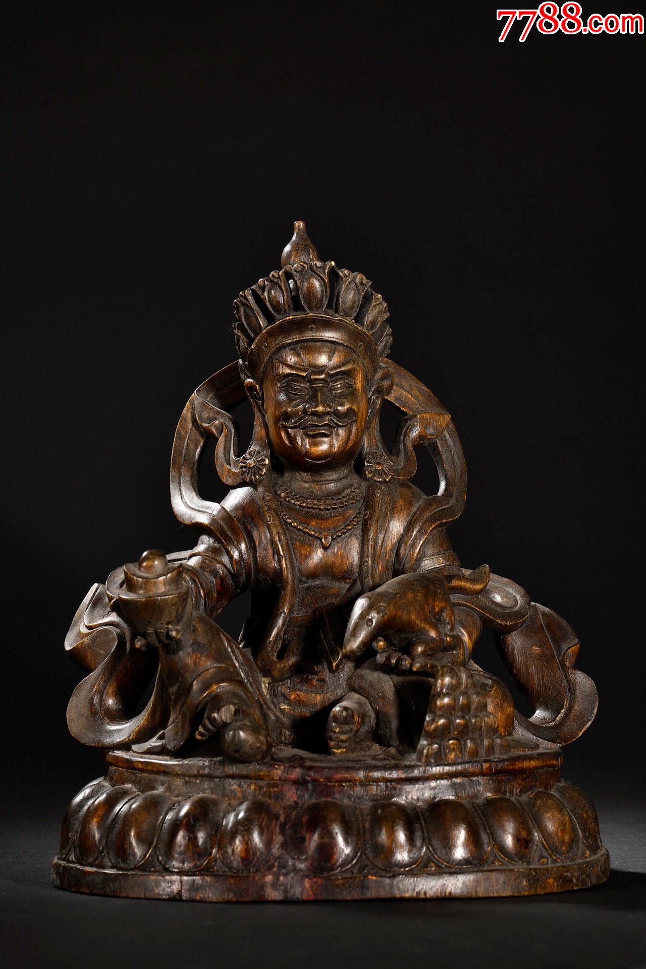 老沉香黄财神摆件-价格:16000元-se86530093-木雕摆件-零售-7788收藏