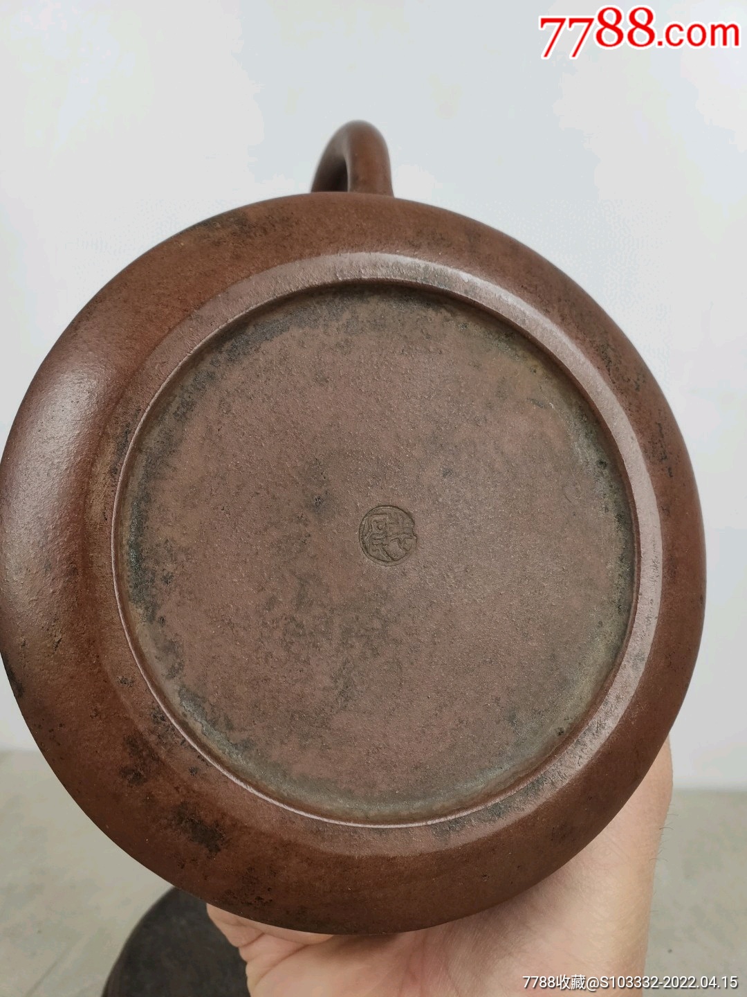 民间收到民藏裴石民底款老紫砂壶一把包浆醇厚保存完整值得收藏