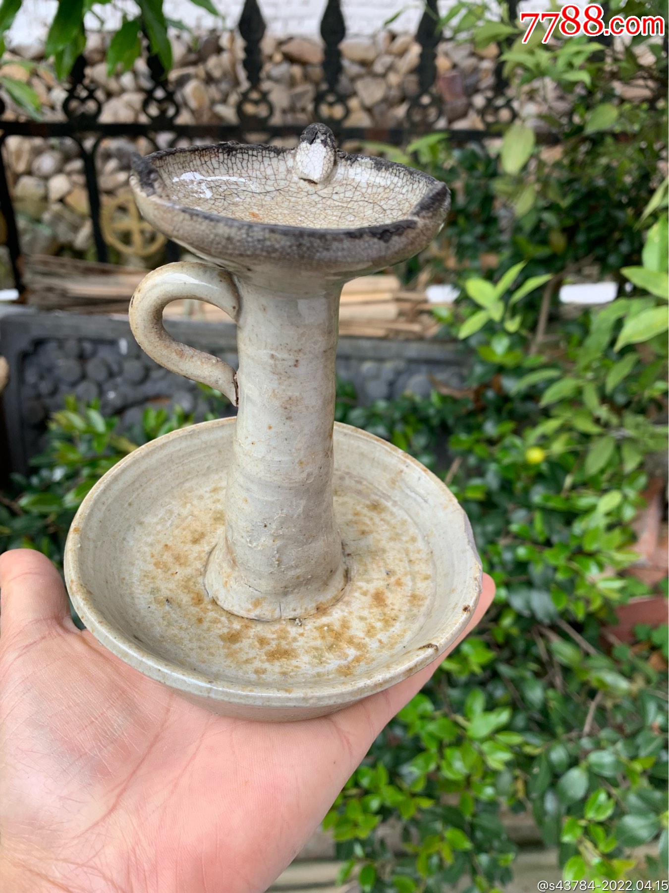 清代菜油灯老灯