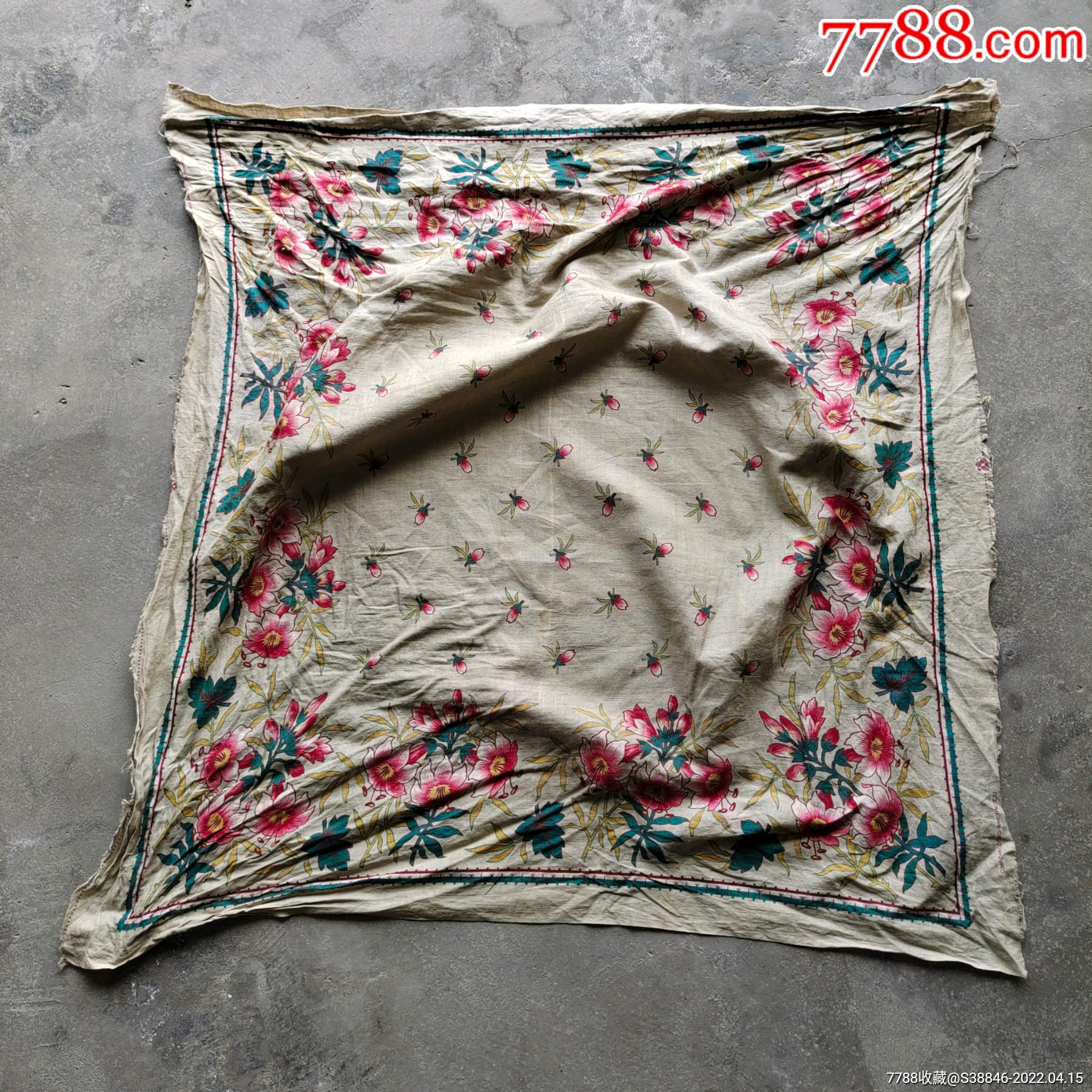 民国时期印花包袱