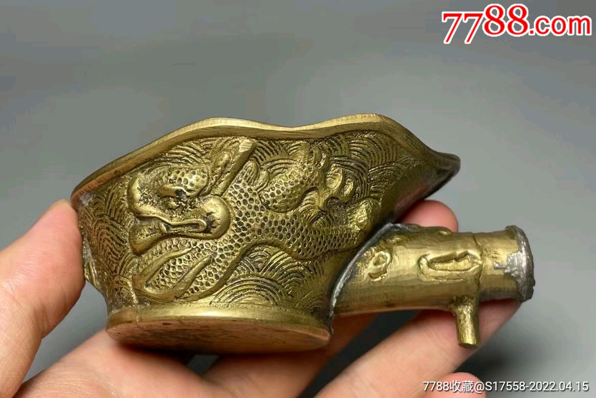 清朝的熨斗黄铜的图片图片