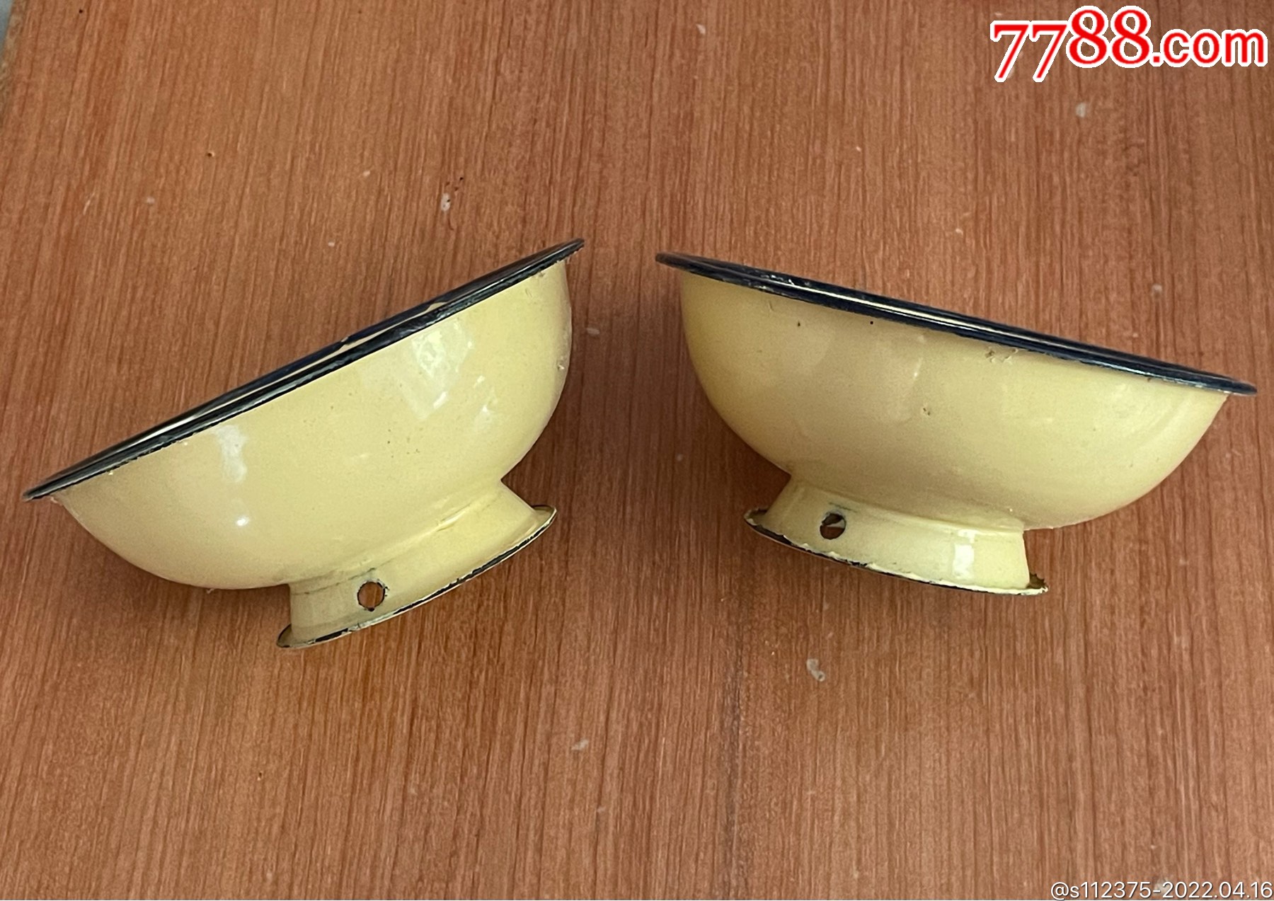 老式搪瓷碗一对,-搪瓷-7788小人书